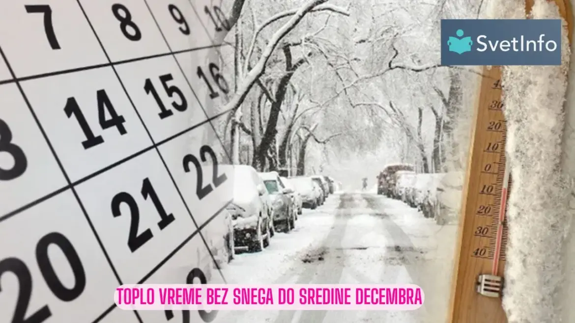 Toplo vreme bez snega u Srbiji do sredine decembra