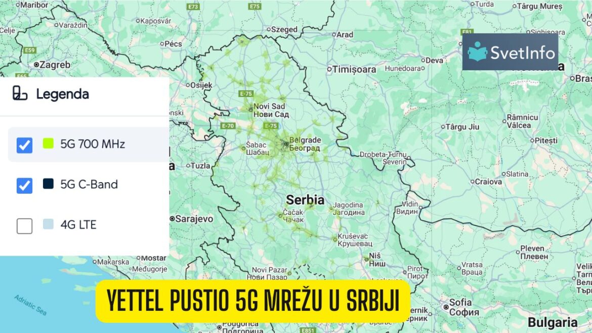 Yettel pustio 5G mrežu u Srbiji: Brži internet dostupan