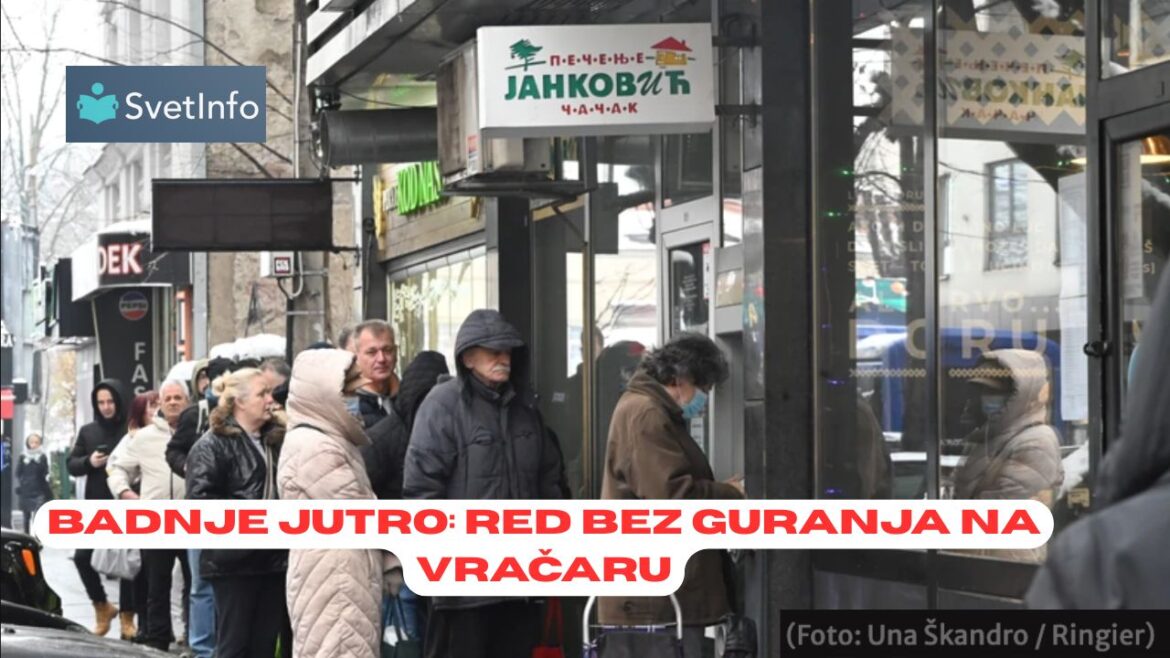 Red od 20 metara na Badnje jutro ispred pečenjare