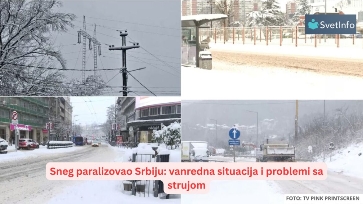 Sneg paralizovao Srbiju: vanredna situacija, problemi sa strujom