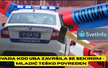 Svađa kod Uba završila se sekirom – mladić teško povređen