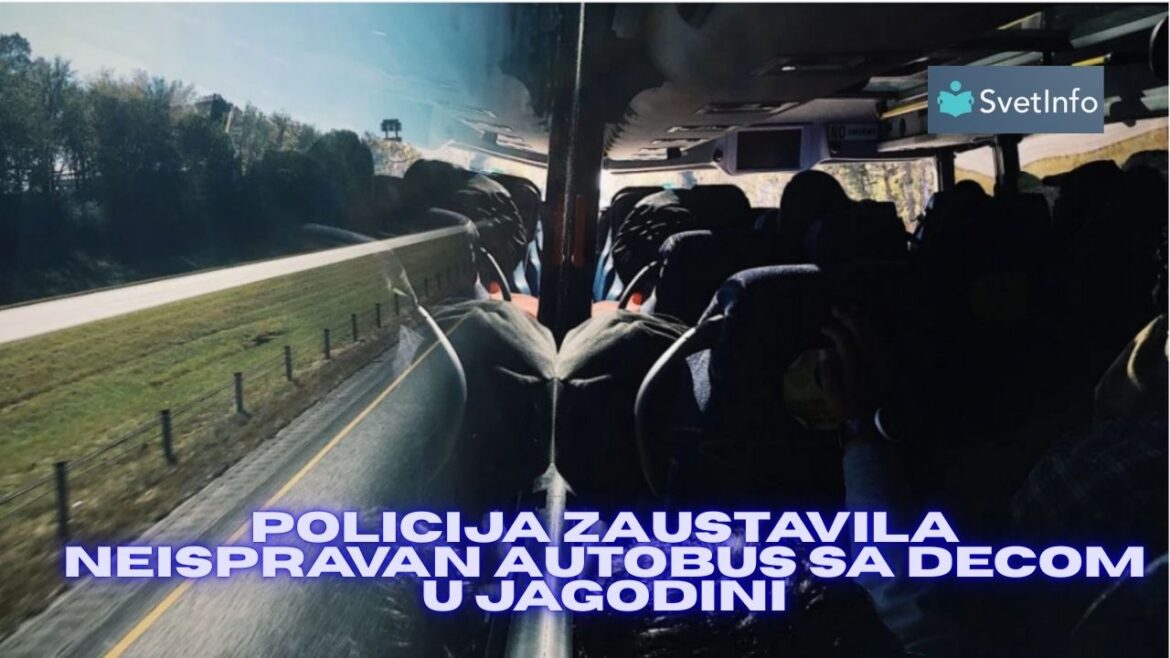 Autobus sa decom u Jagodini zaustavila policija
